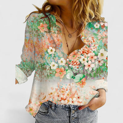 Fiona | Blouse with Floral Print