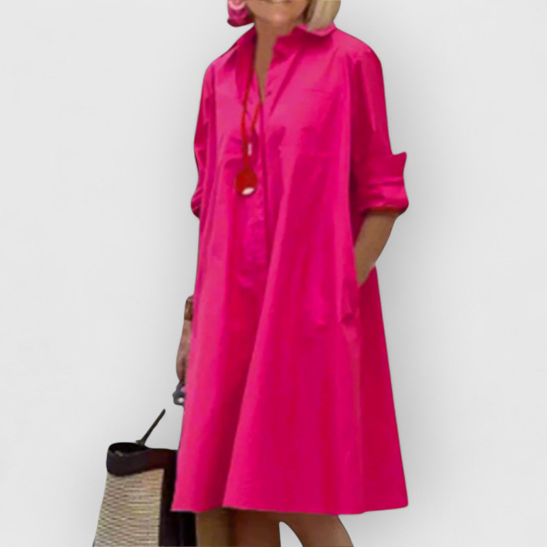 Dinna | pink elegant dress
