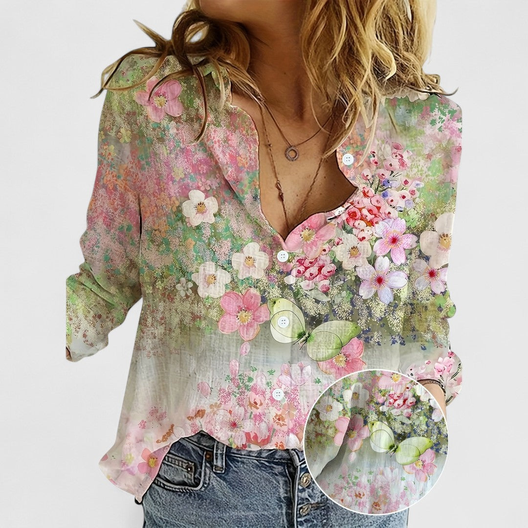 Fiona | Blouse with Floral Print