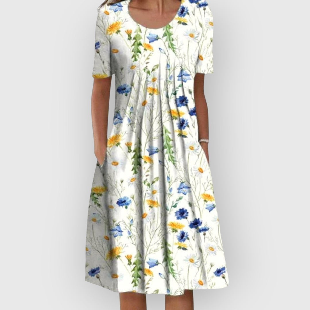 Lucy | Dress with Floral Embroidery