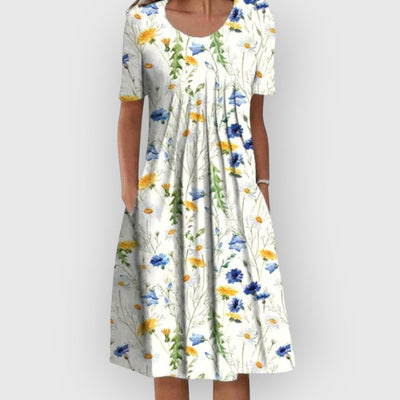 Lucy | Dress with Floral Embroidery