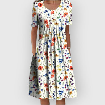 Lucy | Dress with Floral Embroidery