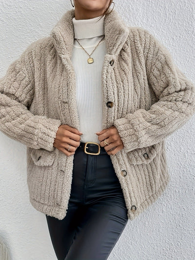 Agni | Double-Sided Velvet Button Cardigan
