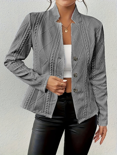 Opal - Stylish Crew Collar Long Sleeve Blazer
