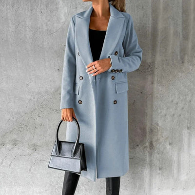 Camila - Sophisticated Solid Color Winter Coat